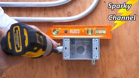 how to install a metal gang box in existing wall|electrical gang box installation.